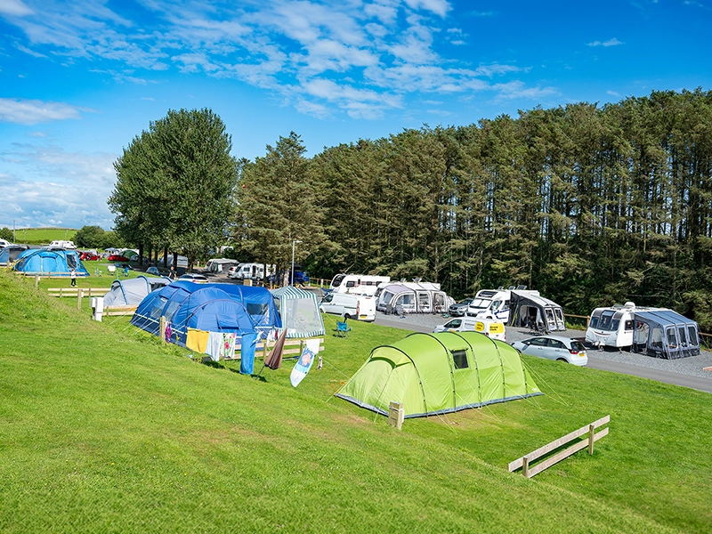 Touring and camping pitches at Auchenlarie Holiday Park