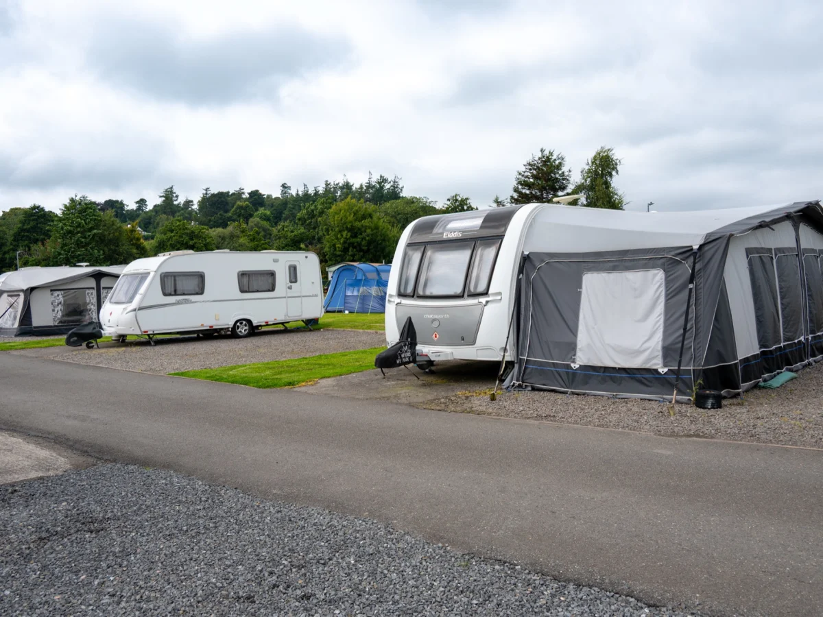 Touring and camping pitches at Anwoth Holiday Park, Gatehouse of Fleet