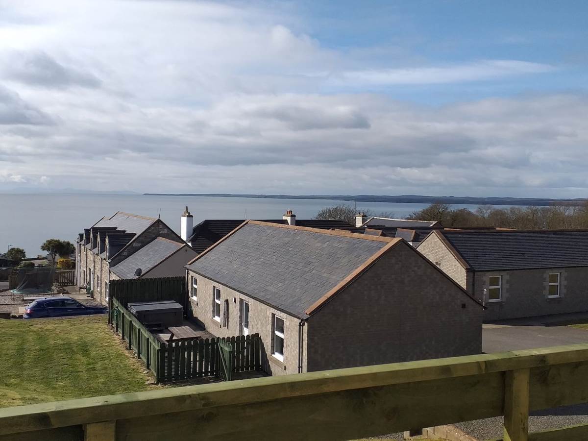 Courtyard Lodge with hot tub at Auchenlarie Holiday Park