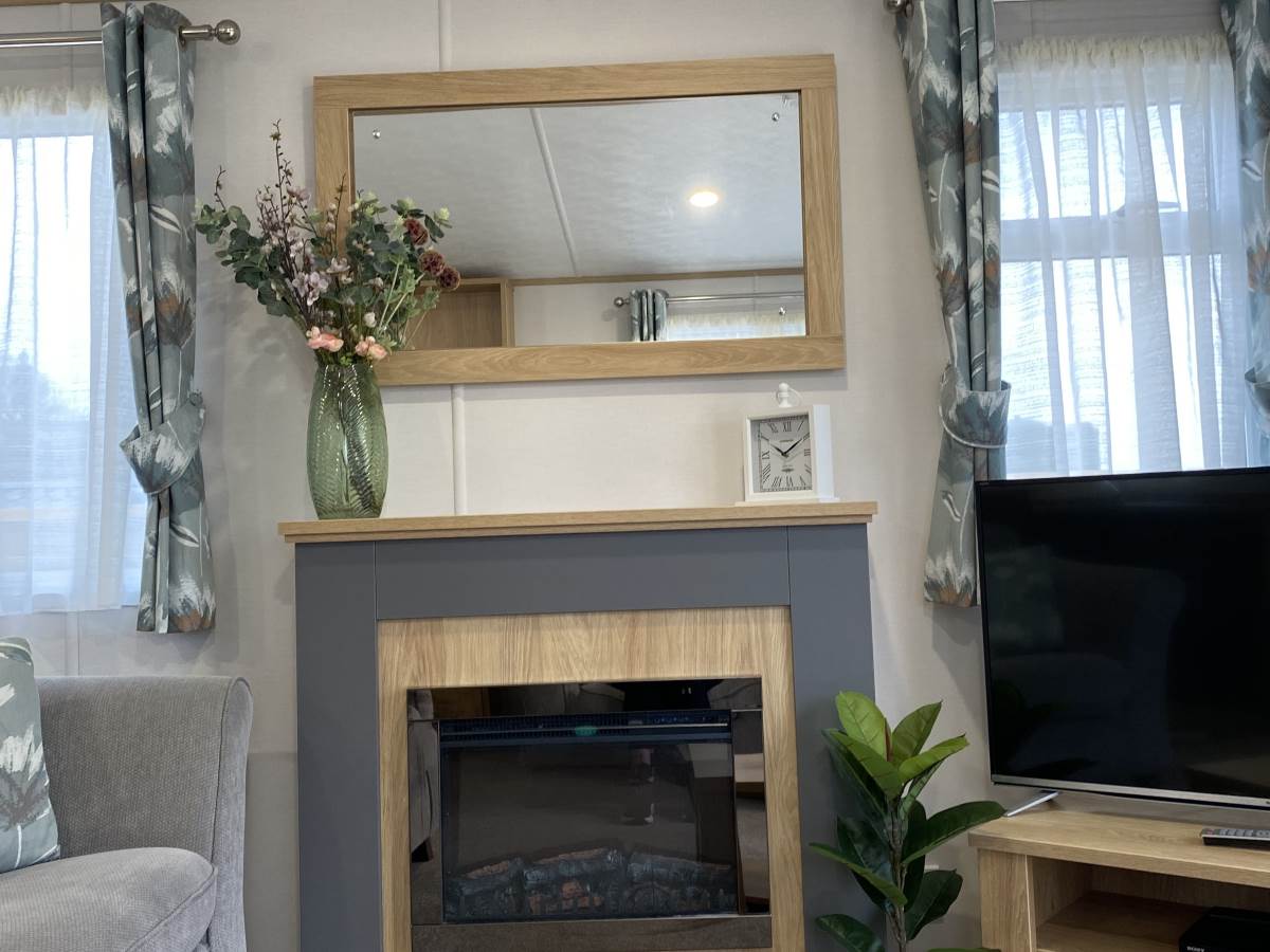 Gold two-bedroom holiday caravan at Auchenlarie Holiday Park