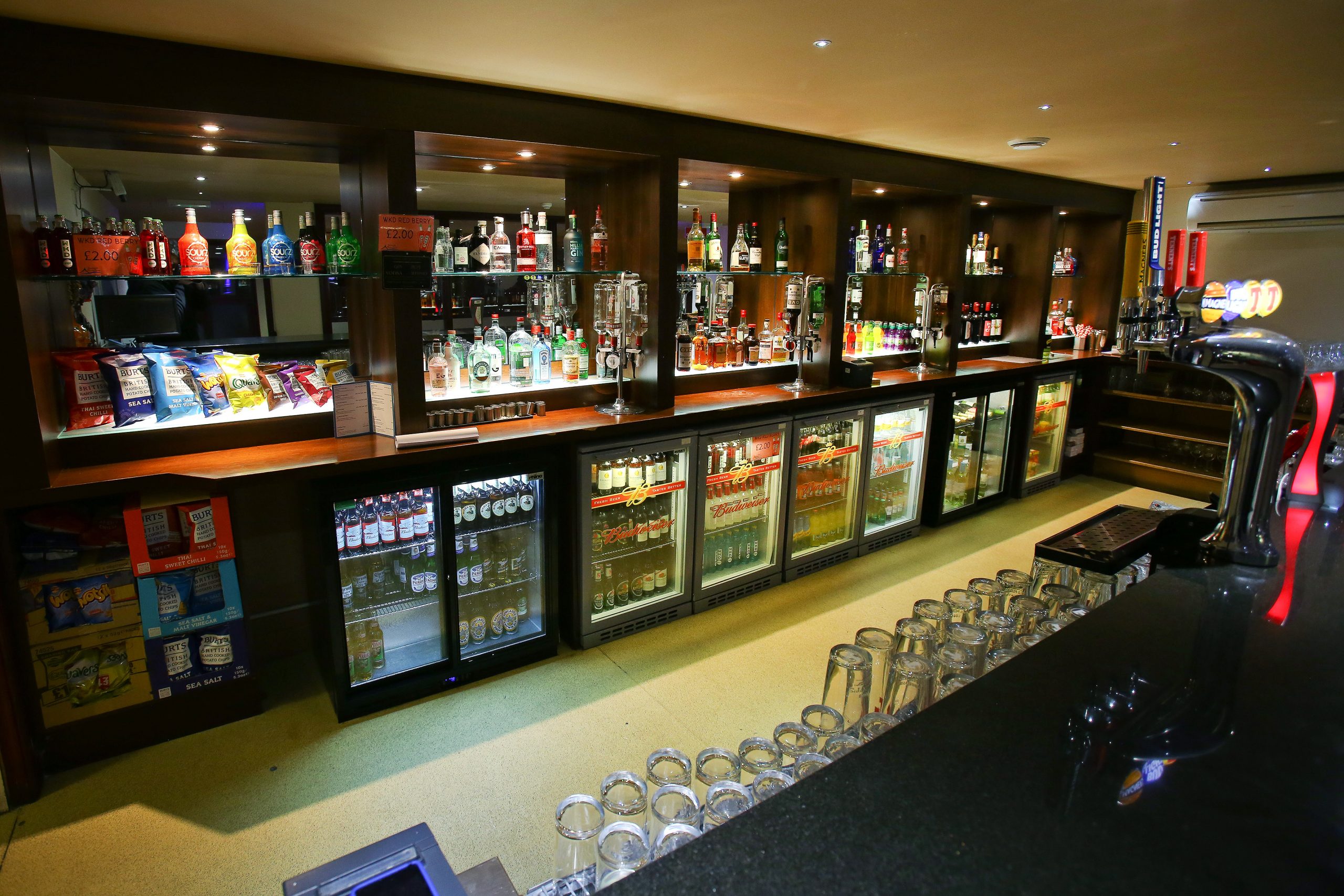 Starlight Suite bar at Auchenlarie Holiday Park